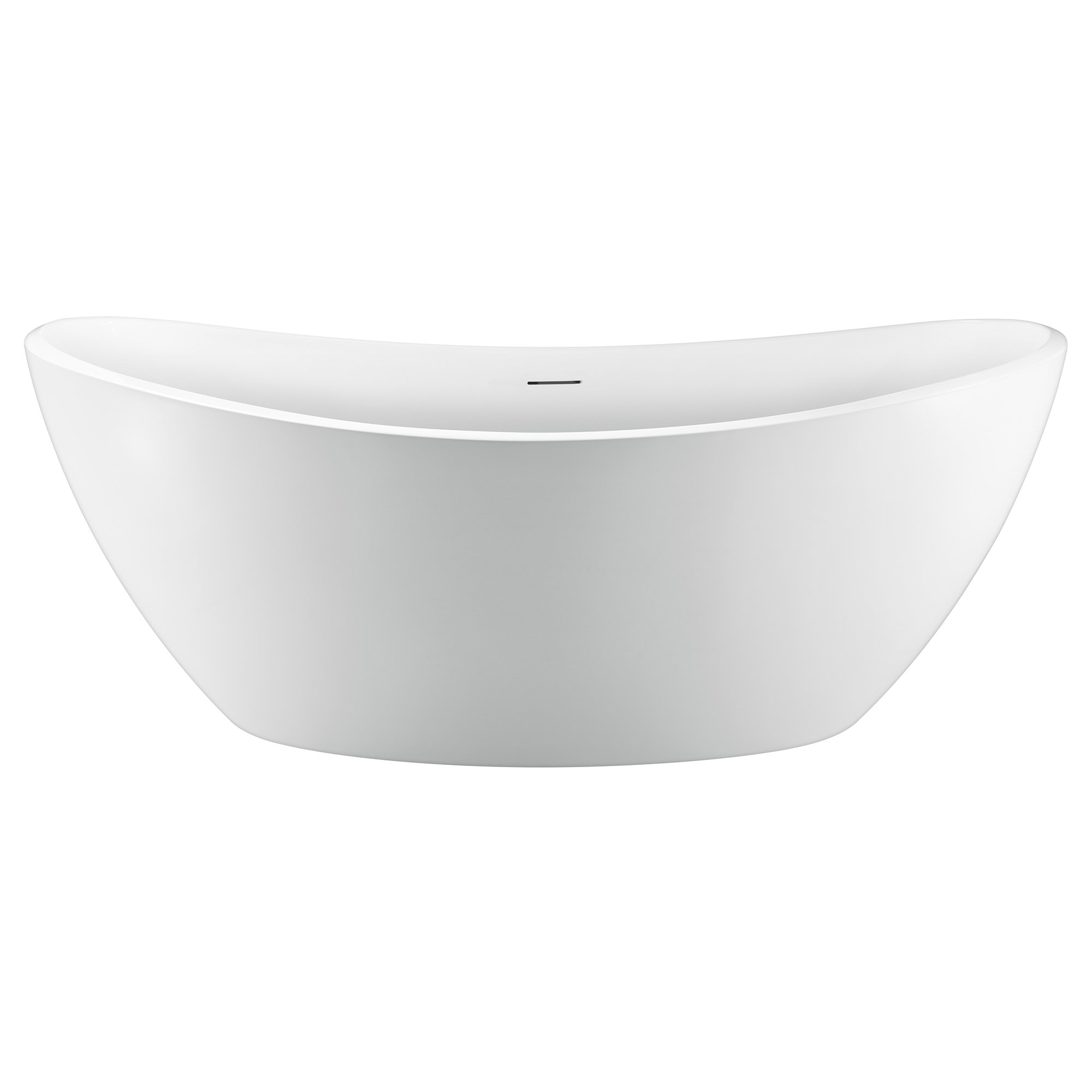 StreamlineBath 74.8'' x 35.4'' Freestanding Soaking Acrylic Bathtub