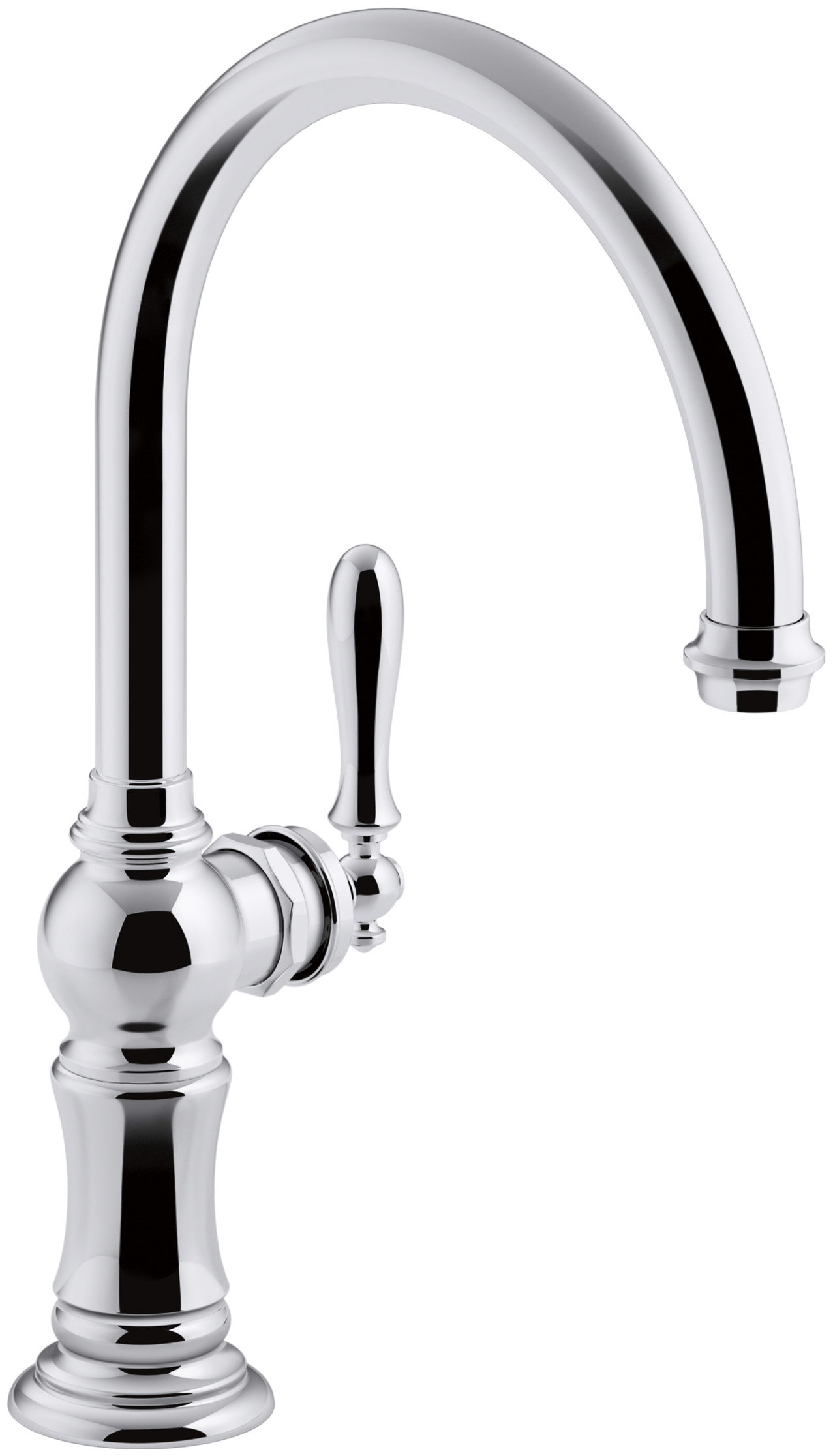 K99263SN,2BZ,CP Kohler Artifacts® SingleHole Kitchen Faucet with