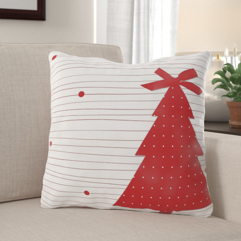 The Holiday Aisle® Lon Canvas Indoor/Outdoor Throw Pillow & Reviews