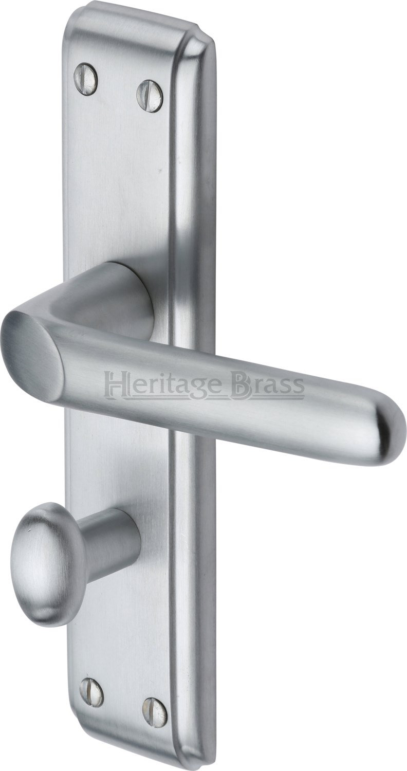 Heritage Brass Deco Bathroom Door Handle Wayfair.co.uk