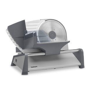 8.5 Stainless Steel Food Slicer w/ Speed Control Customize Meat Serving Tray 