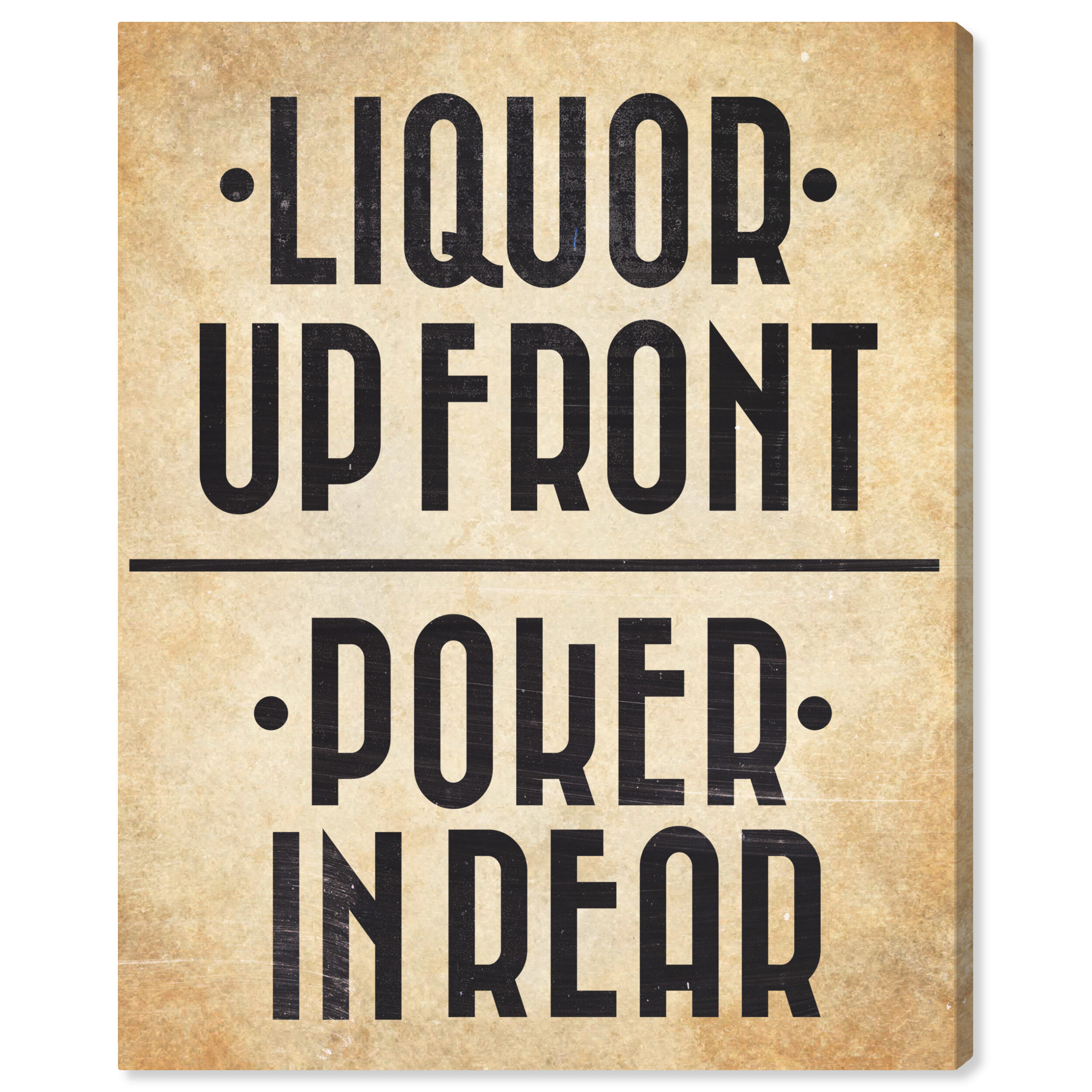 Art Remedy Funny Quotes And Sayings Liquor In The Front - Textual Art on  Canvas | Wayfair