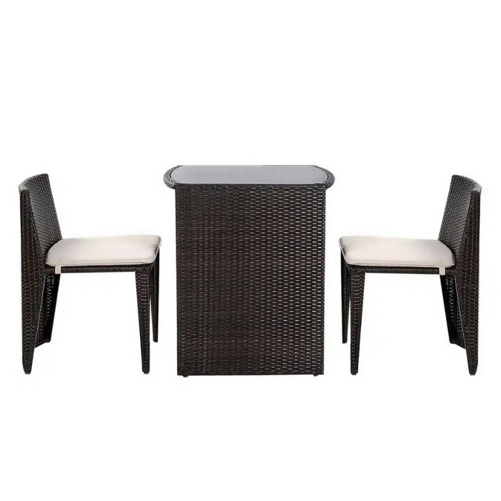 DreamPatio Square 2 Person Outdoor Dining Set Wayfair