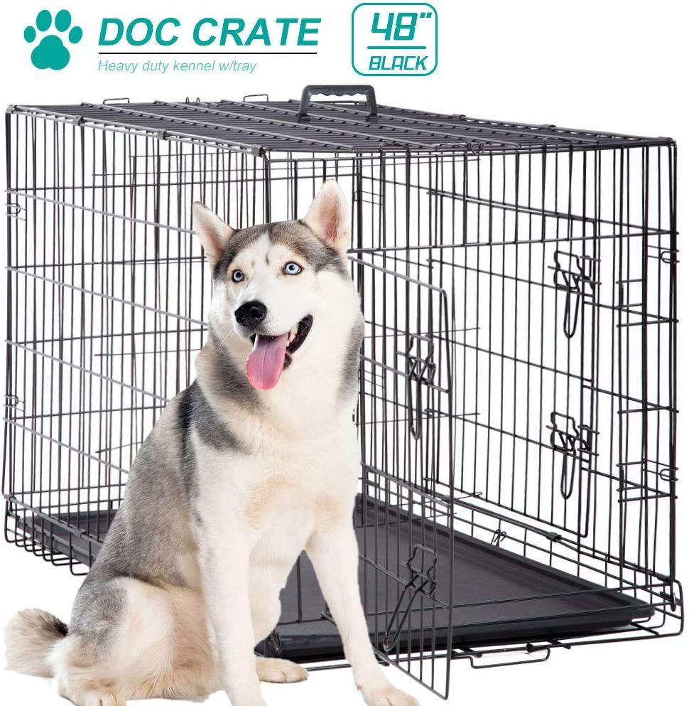 Tucker Murphy Pet™ 48 Inch Dog Cage Large XXL Dog Crates For Large Dogs