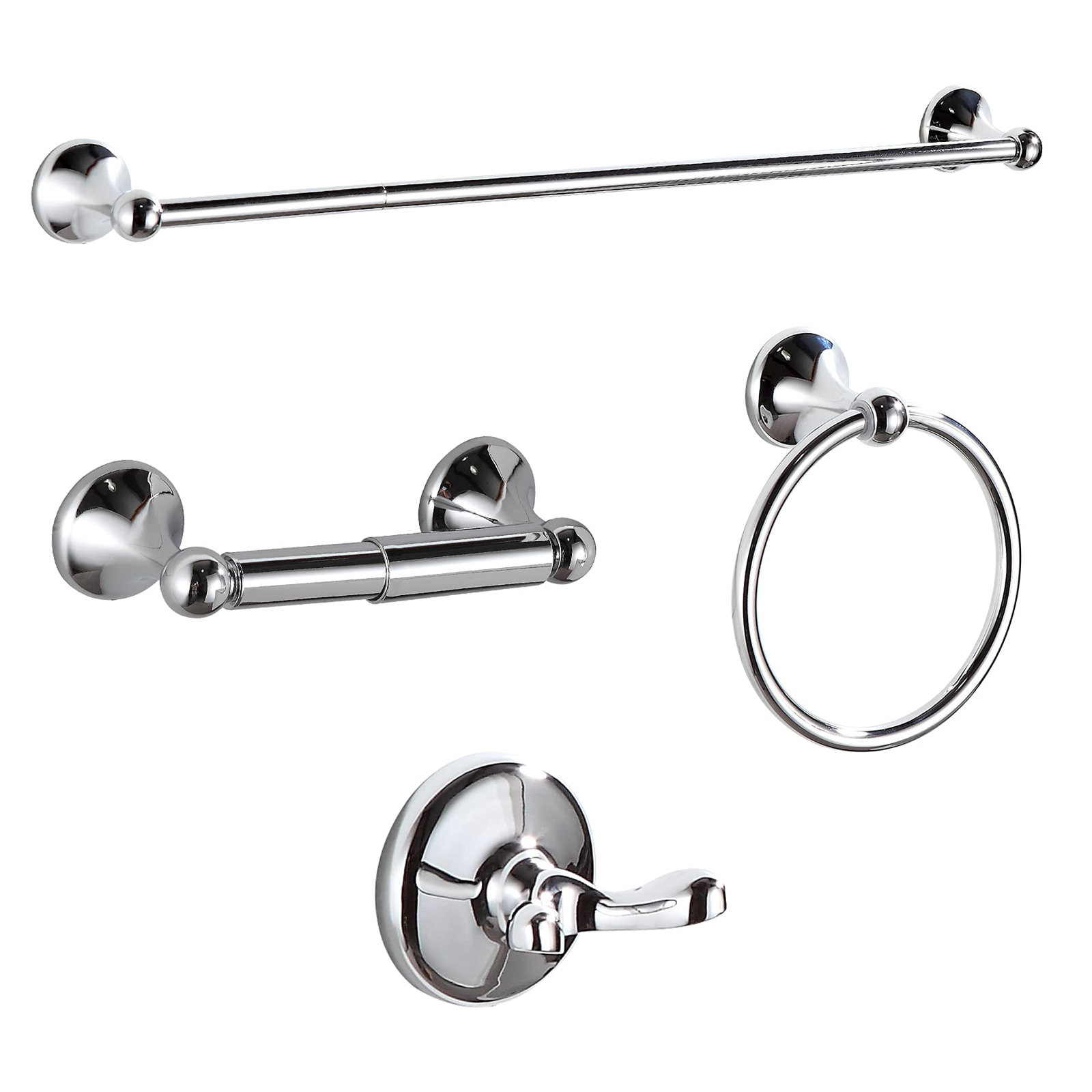 LUXESIT 4 Piece Bathroom Hardware Set Wayfair