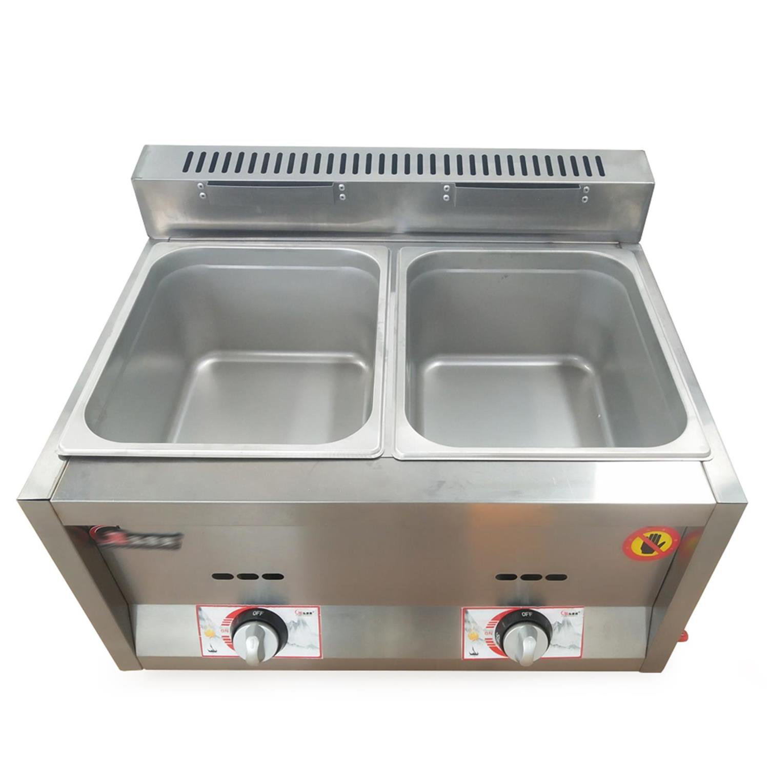 DENFER 2pot Commercial Gas Food Warmer Restaurant Steam Table Wayfair