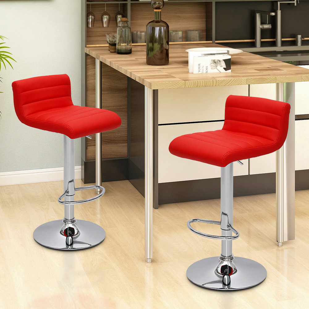 Wrought Studio Ableton Swivel Adjustable Height Bar Stool & Reviews