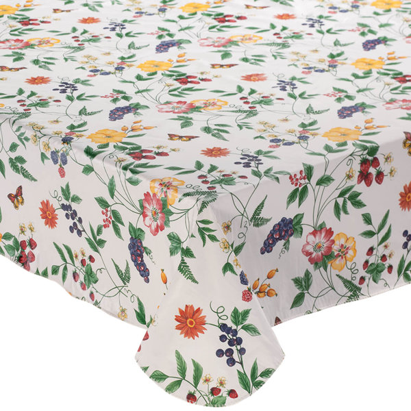 Marble PEVA Wipe Clean Indoor Outdoor Rectangle Tablecloth Protector 132 x 178cm 