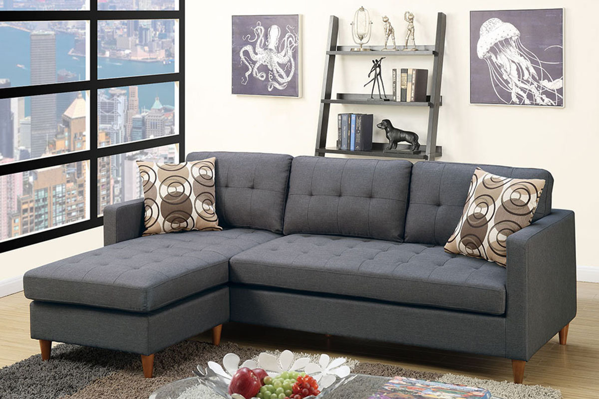 Ebern Designs Haskell 2 - Piece Chaise Sectional & Reviews | Wayfair