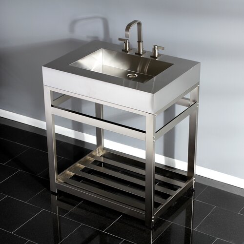 Kingston Brass Fauceture 31'' Free-standing Single Bathroom Vanity with ...