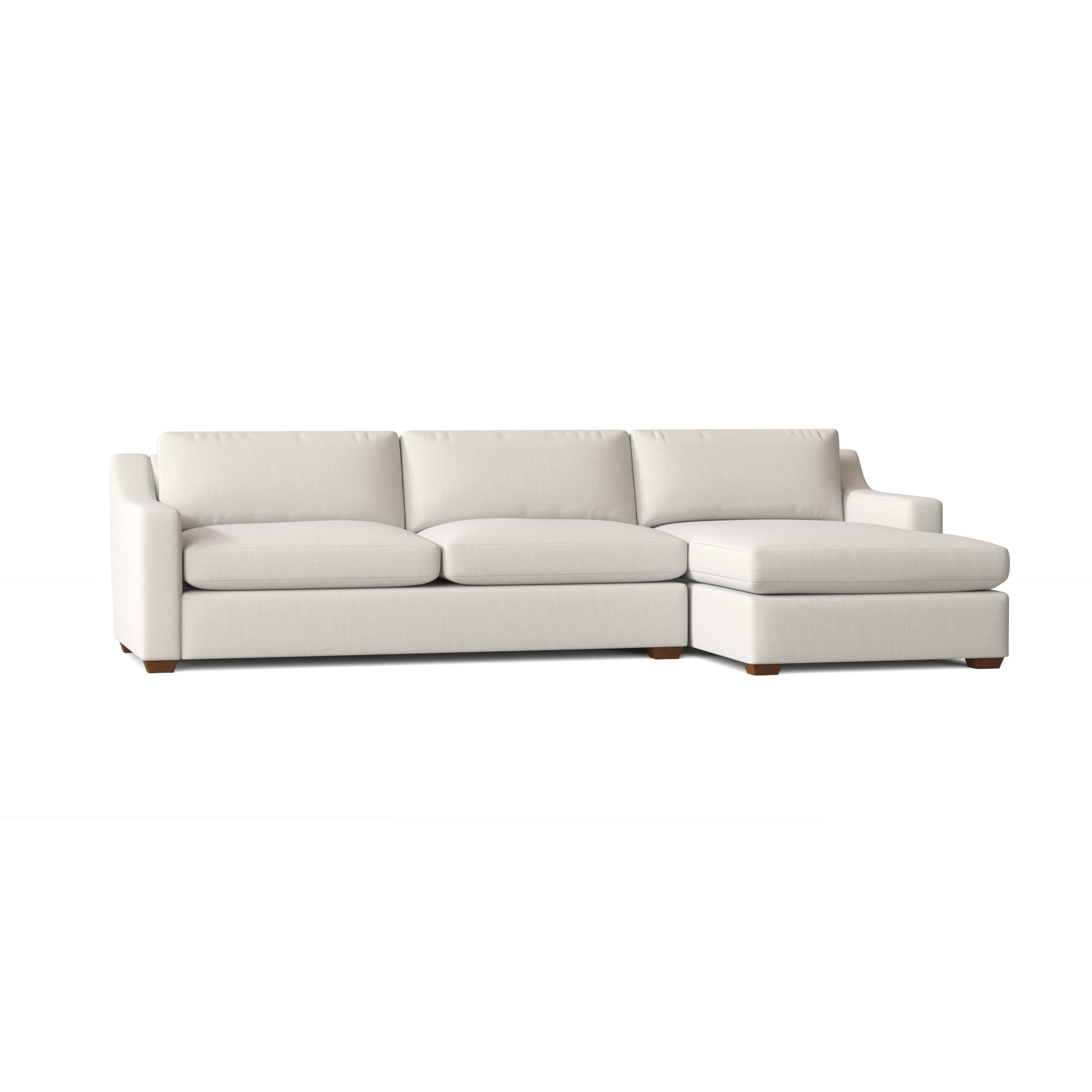 Joss & Main Melanie 2 Piece Upholstered Sectional & Reviews Wayfair