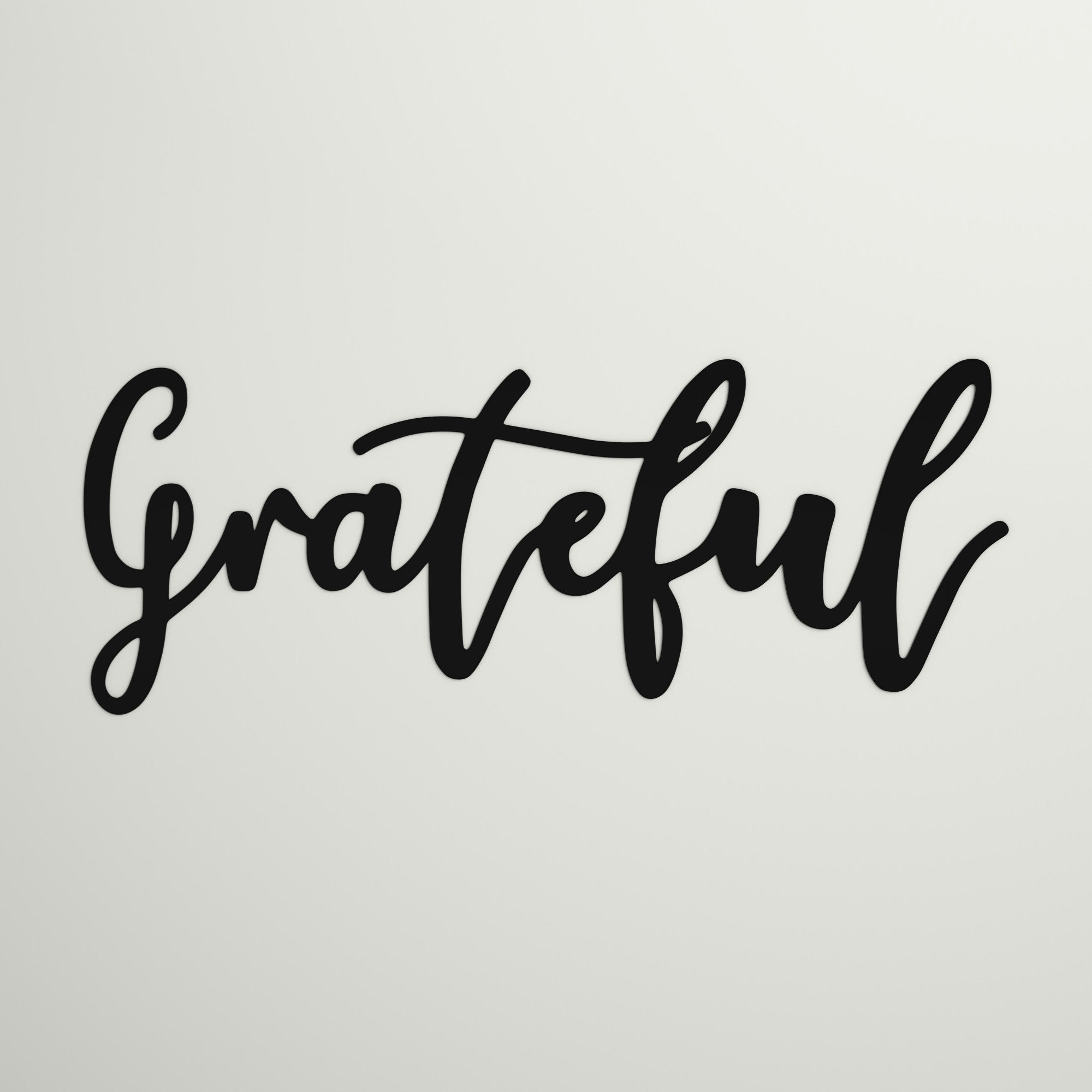 Andover Mills™ Cursive Word Grateful Sign Wall Décor & Reviews Wayfair