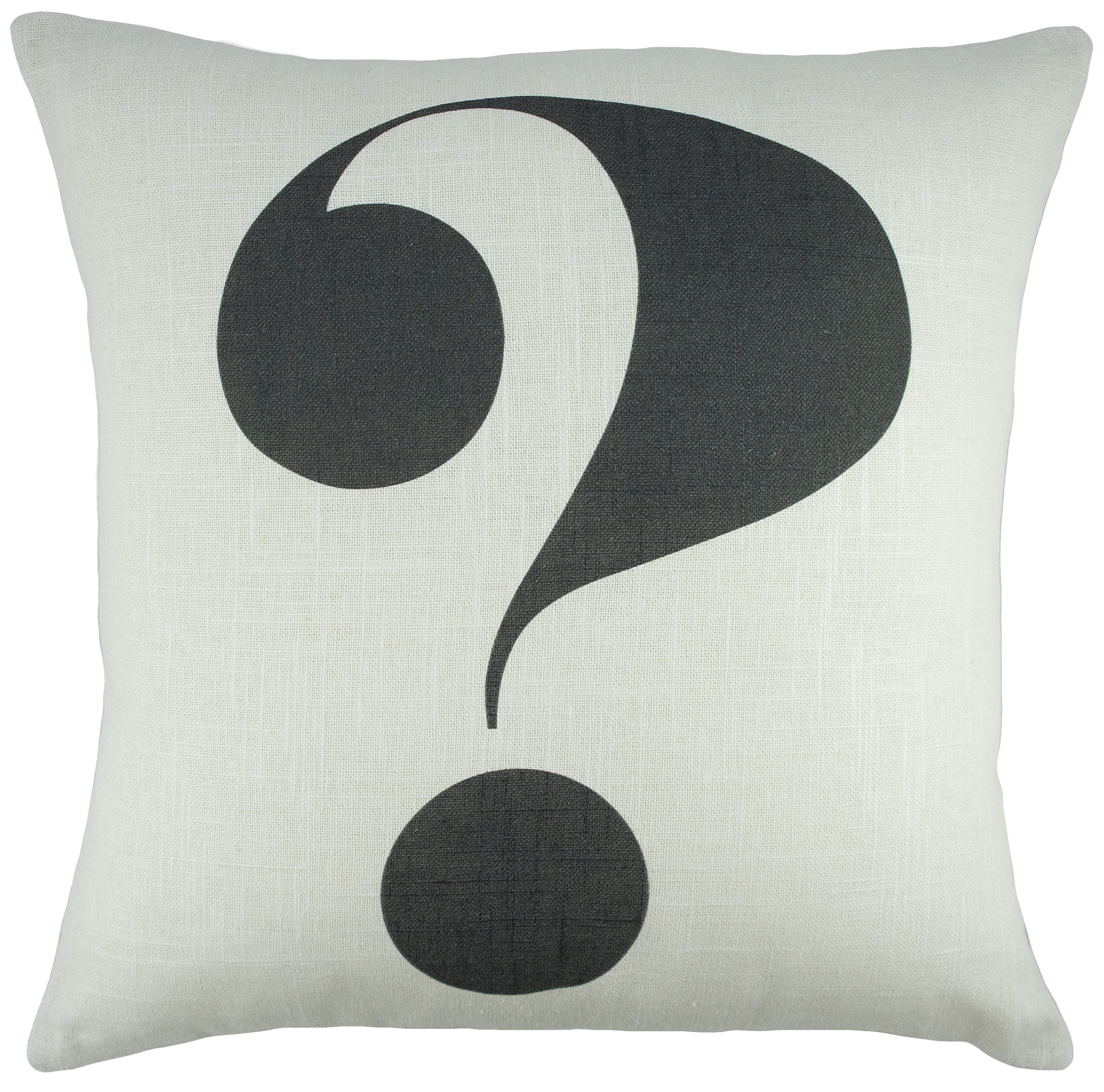 Question Mark Cotton Throw Pillow Wayfair