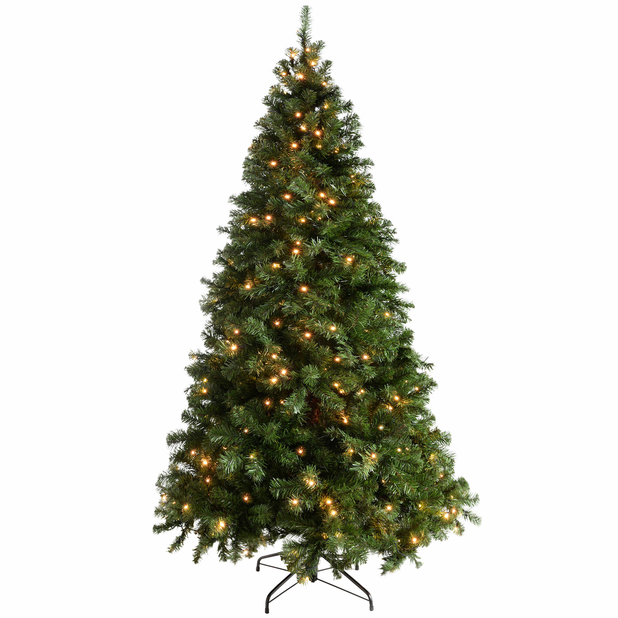 The Seasonal Aisle 210Cm Lighted Artificial Spruce Christmas Tree ...