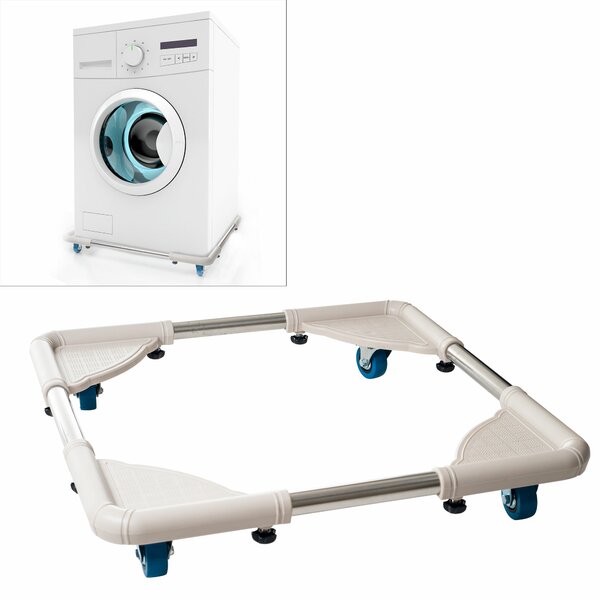 8 Wheels Multi-Functional Movable Base Furniture Dolly Size Adjustable for Washing Machine Dryer and Refrigerator 