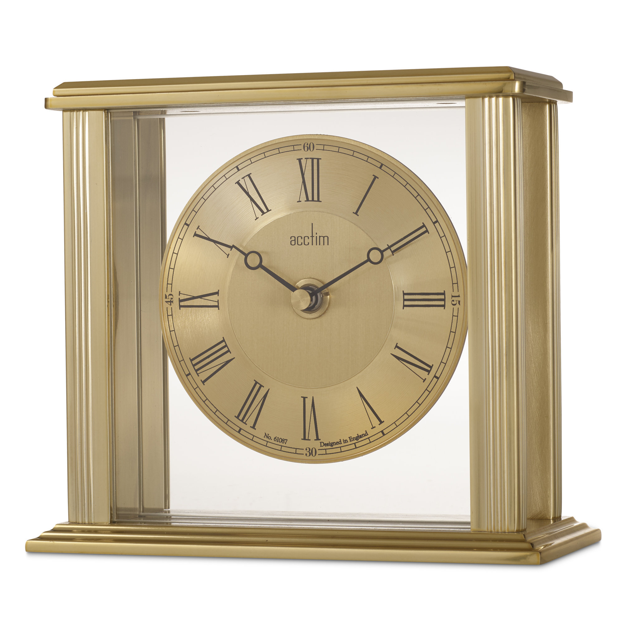 Acctim Analog Metal Quartz Tabletop Clock in Gold Wayfair.co.uk