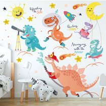 Zooarts Wall Sticker 3D Dinosaur Removable Scary Claws Home Children Room Wall Decals