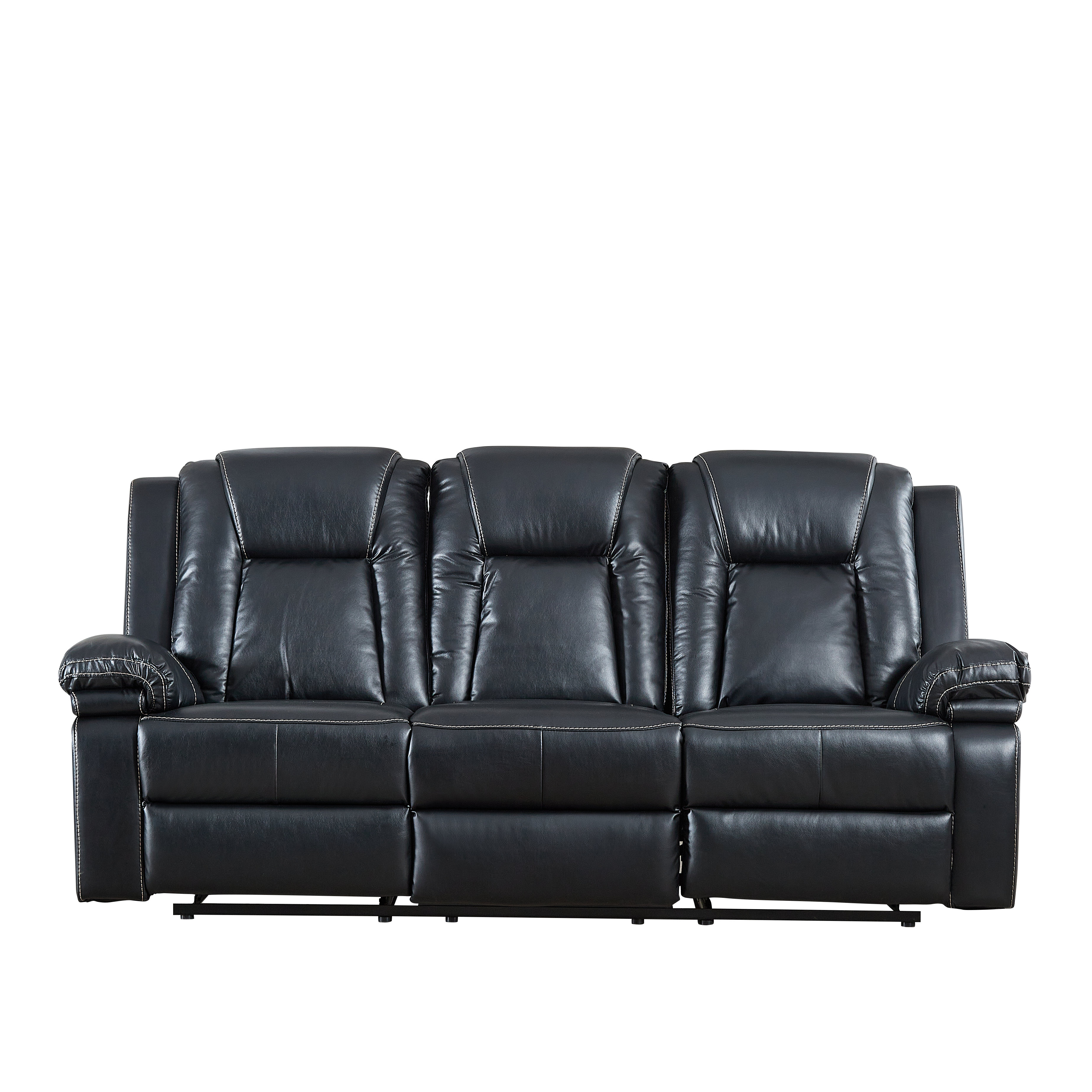 Legend Furniture 85.4" Wide Faux Leather Manual Recliner Wayfair