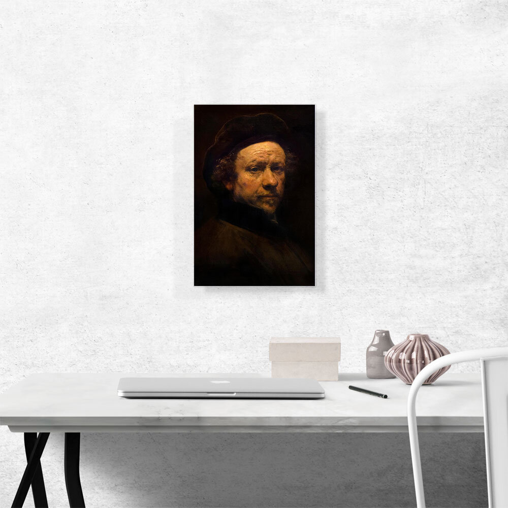 ARTCANVAS Self-Portrait With Beret And Turned-Up Collar 1659 by ...