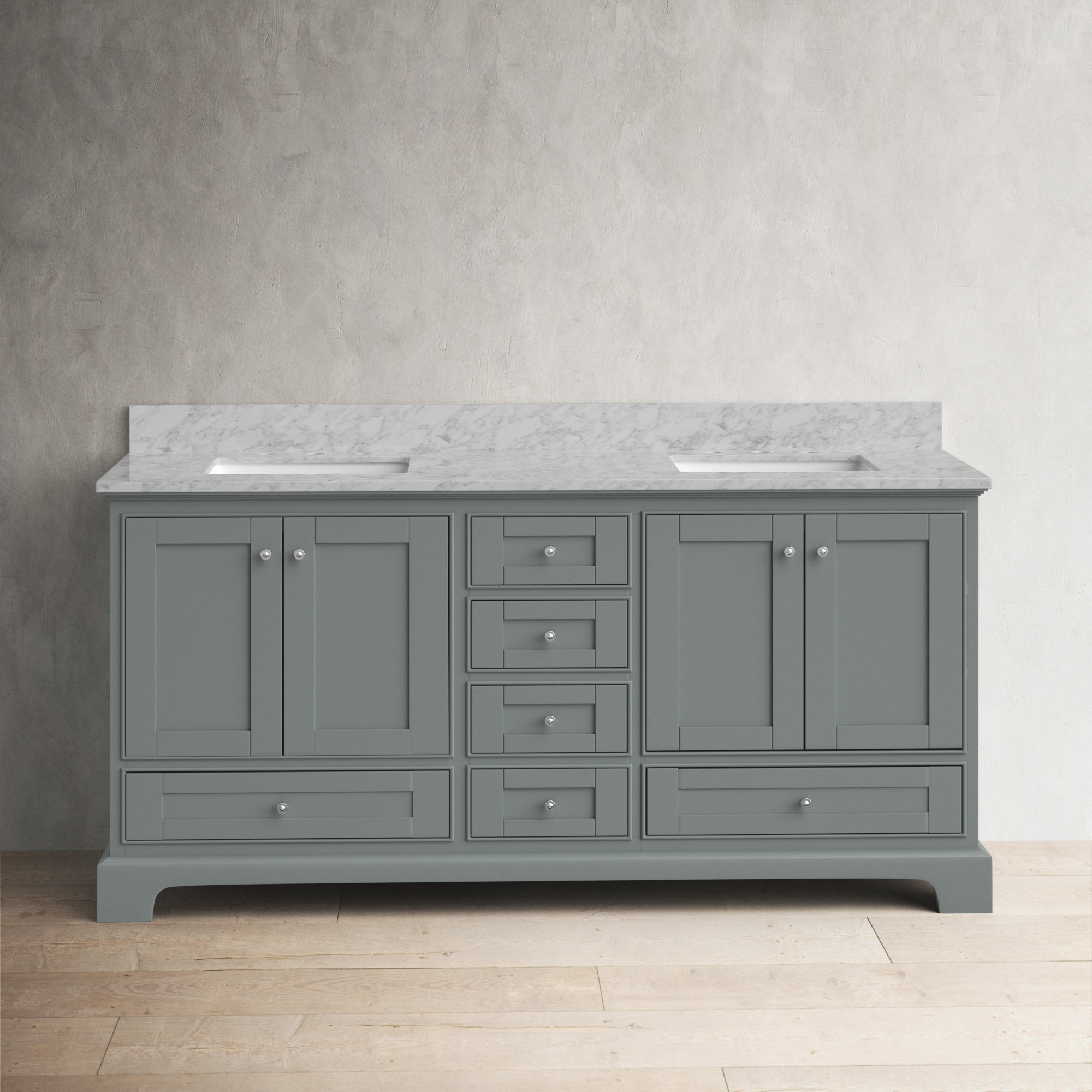 Birch Lane™ Ellinger 72" Double Bathroom Vanity & Reviews Wayfair