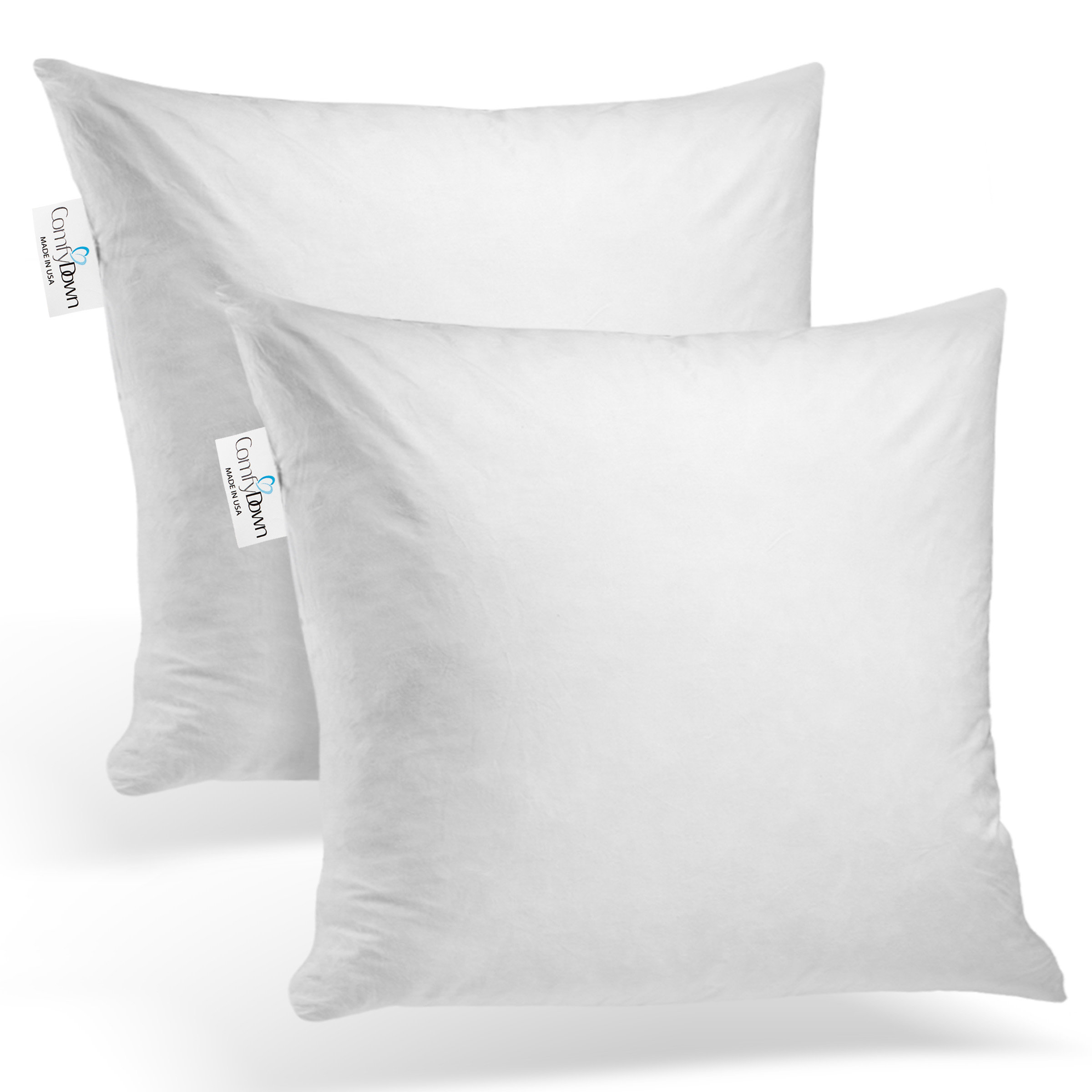 Pillow Insert Form Insert Sham Stuffer Square Polyester 16x16 Made in USA 