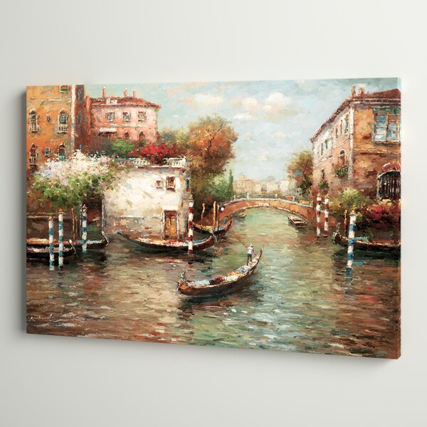 Colourful Landscape Wall Art Large Poster & Canvas Pictures Venice Painting 