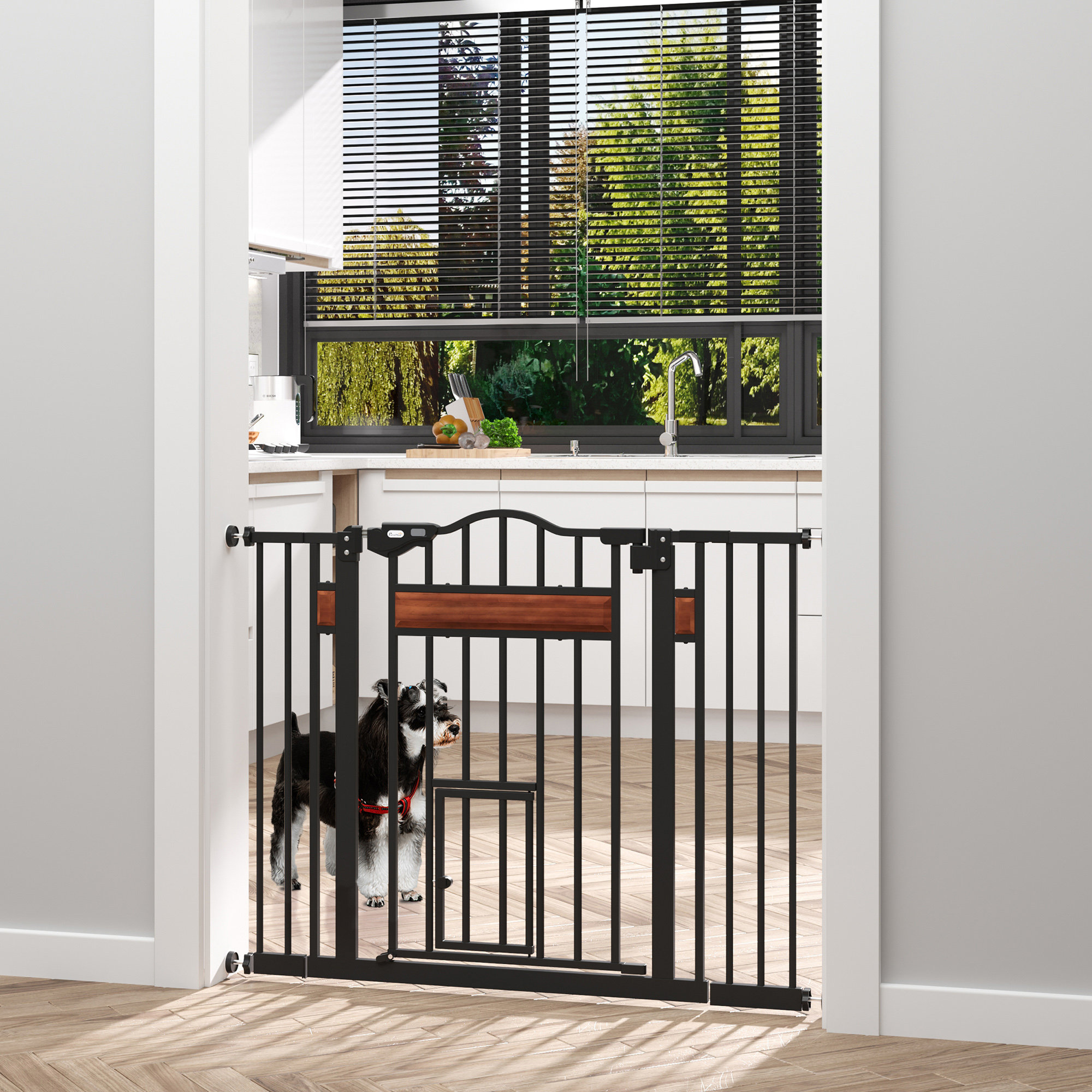 Pawhut Wall Mounted Pet Gate Wayfair.co.uk