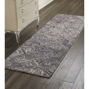 Ivy Bronx Divernon Hand-Tufted Wool Charcoal Area Rug & Reviews | Wayfair