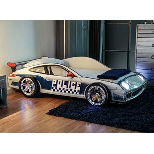 140x70cm bedding & duvet cover POLICE Details about   Racing Car Childrens Bed with mattress 