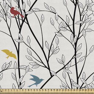 Vintage Jonelle ‘Forest Birds’ Cotton Fabric FQ 22x20 Inches Stunning Design 