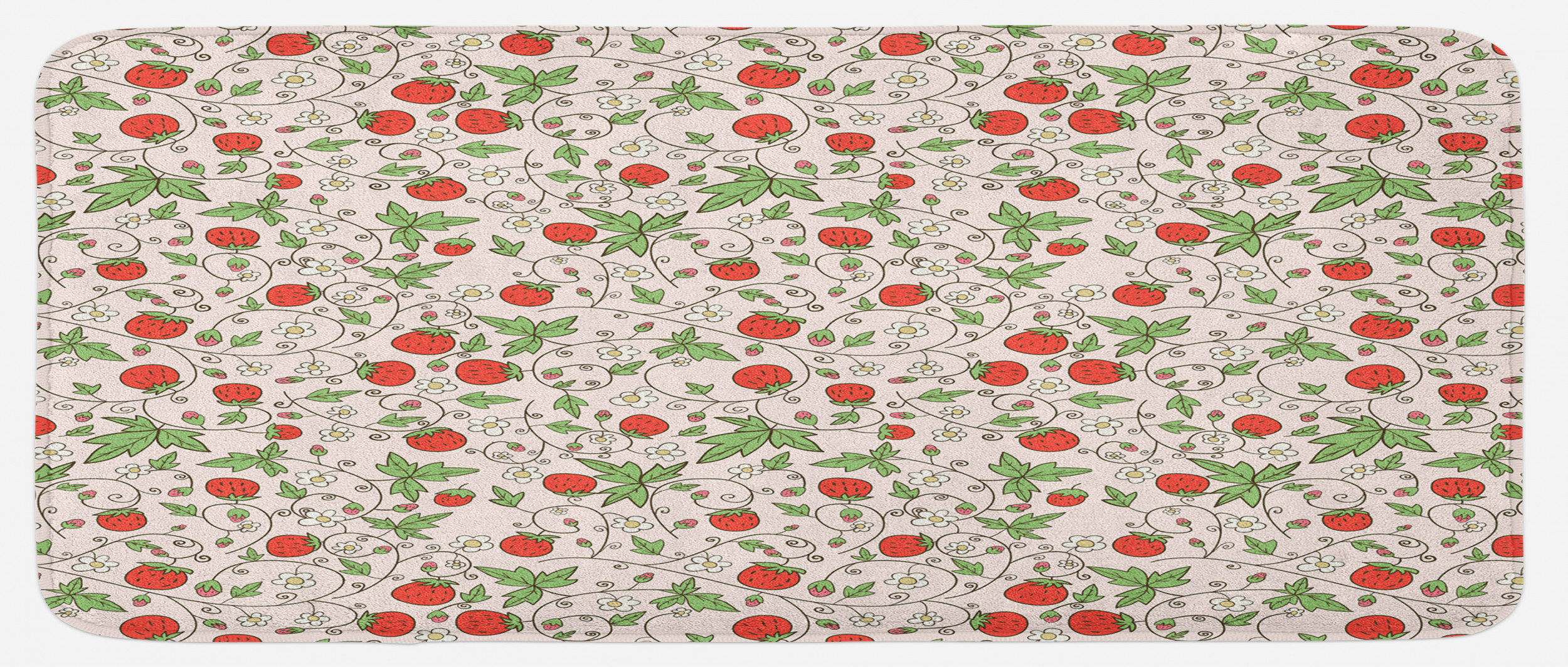 East Urban Home Strawberry Kitchen Mat Wayfair