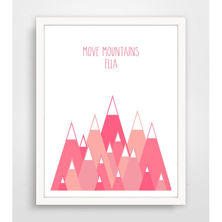 Custom Move Mountains Wall Art by Finny and Zook ** FRAME NOT INCLUDED 