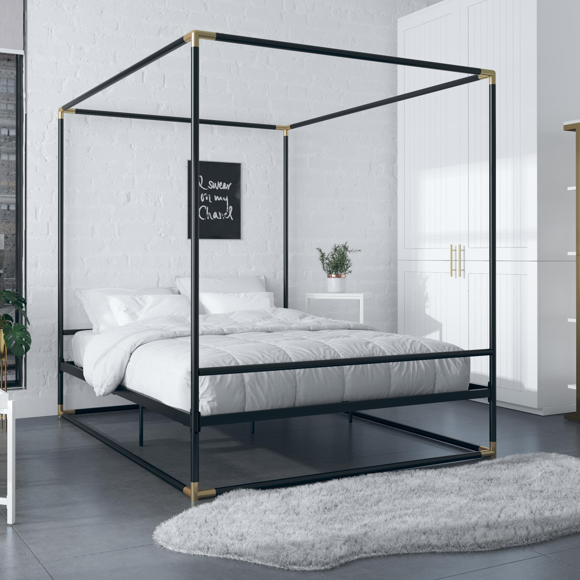 Wayfair Gold Canopy Bed