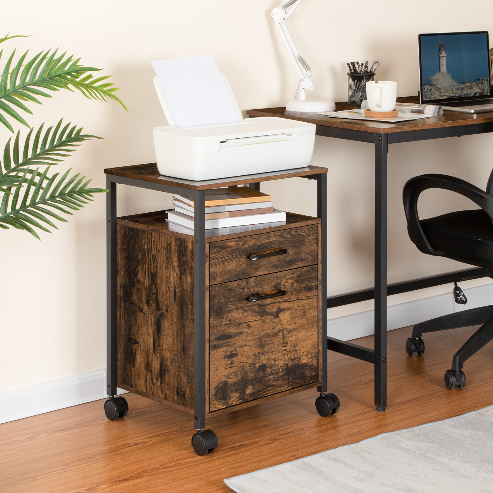 17 Stories Tihani 2 Drawer Mobile Vertical Filing & Reviews