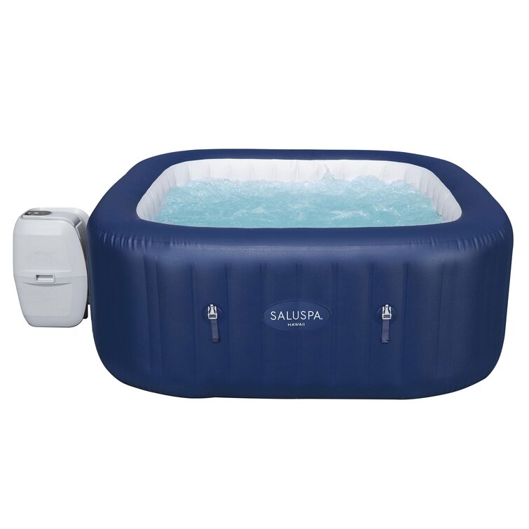 Bestway 60022E Saluspa Hawaii Airjet 6 Person Inflatable Hot Tub Spa with Pump