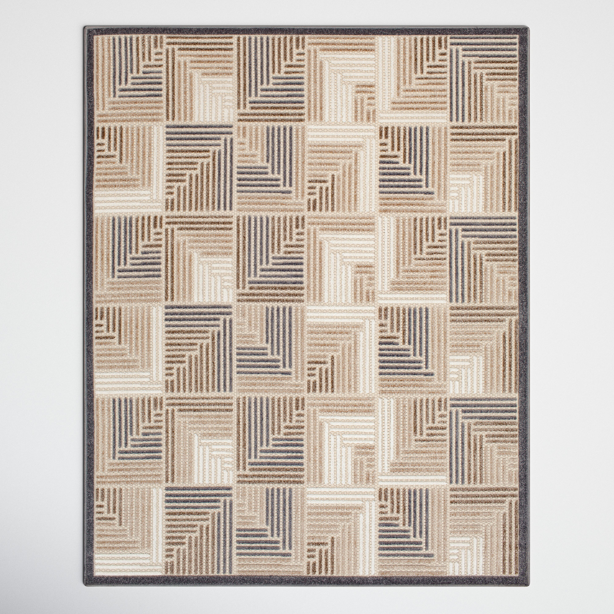 Kiwa Cream/Light Brown Indoor/Outdoor Rug Joss & Main