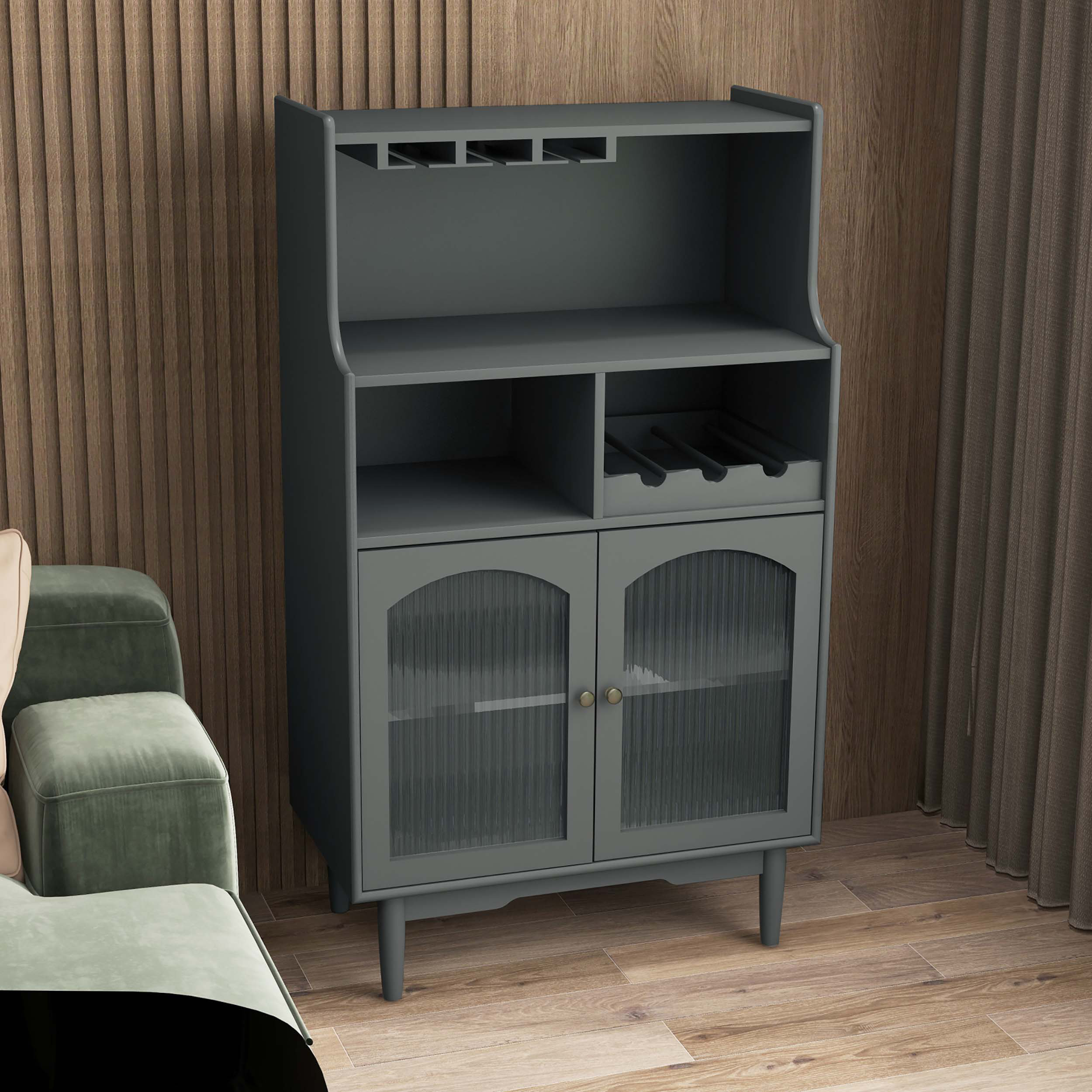 Oliver Grey TV Room Grey Color Wine With