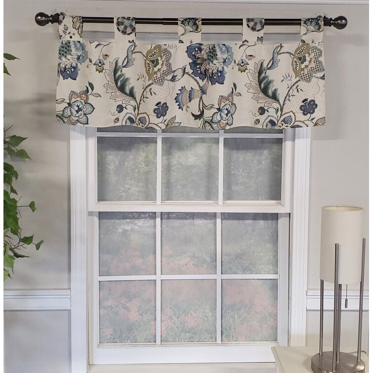 TAPESTRY TAILORED VALANCE LINED BOTANICAL DESIGN 