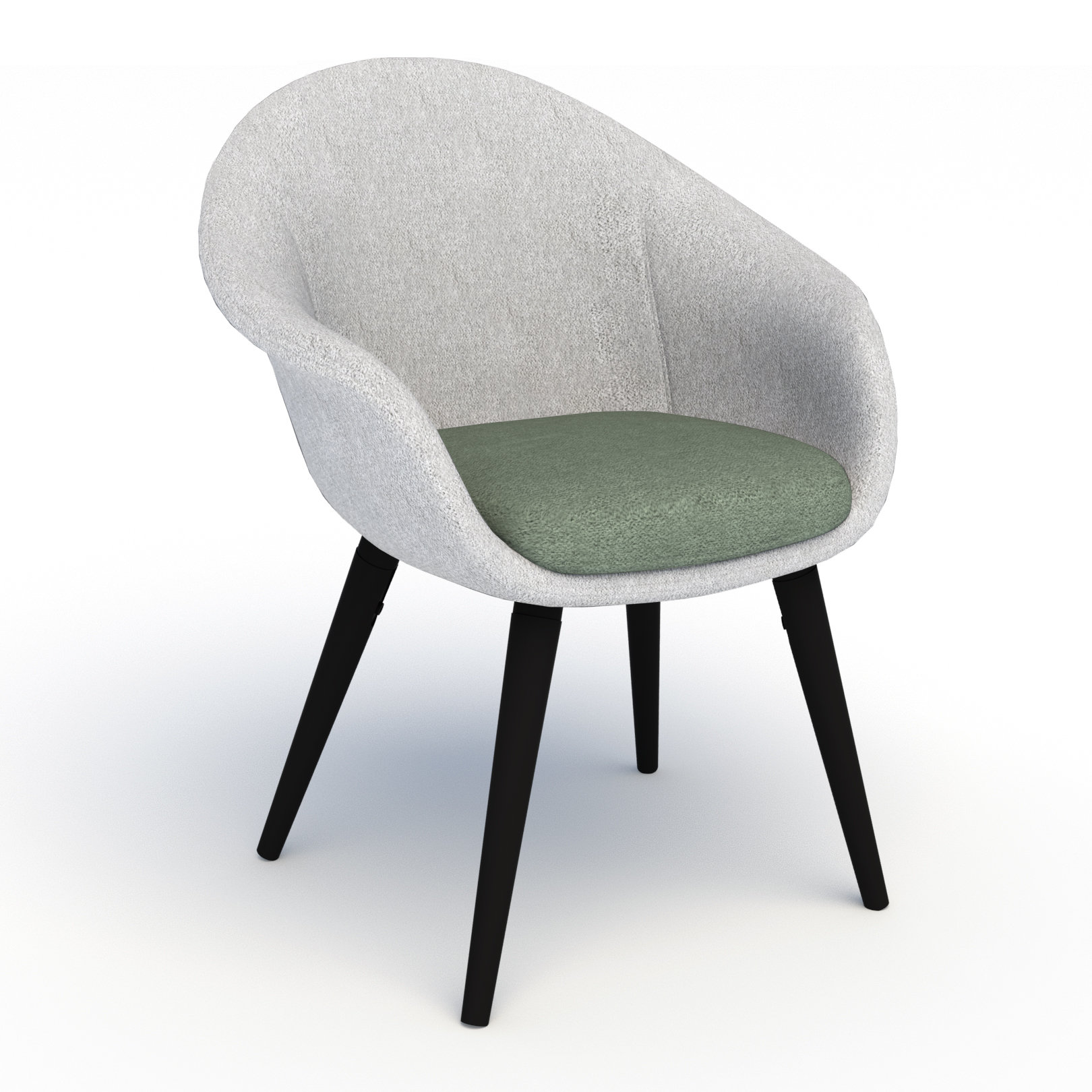 Compel Office Furniture Mid Century Modern Waiting Room Chair with Wood