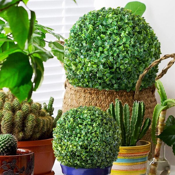 Green Ball Tree Boxwood Wedding Event Artificial Plant Home Outdoor Decoration 
