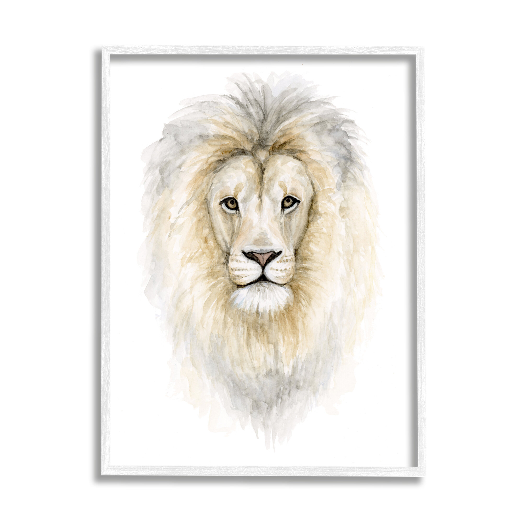 Stupell Industries Lion Mane Watercolor Kids' Nursery Safari Animal by Fox  Hollow Studios - Painting | Wayfair