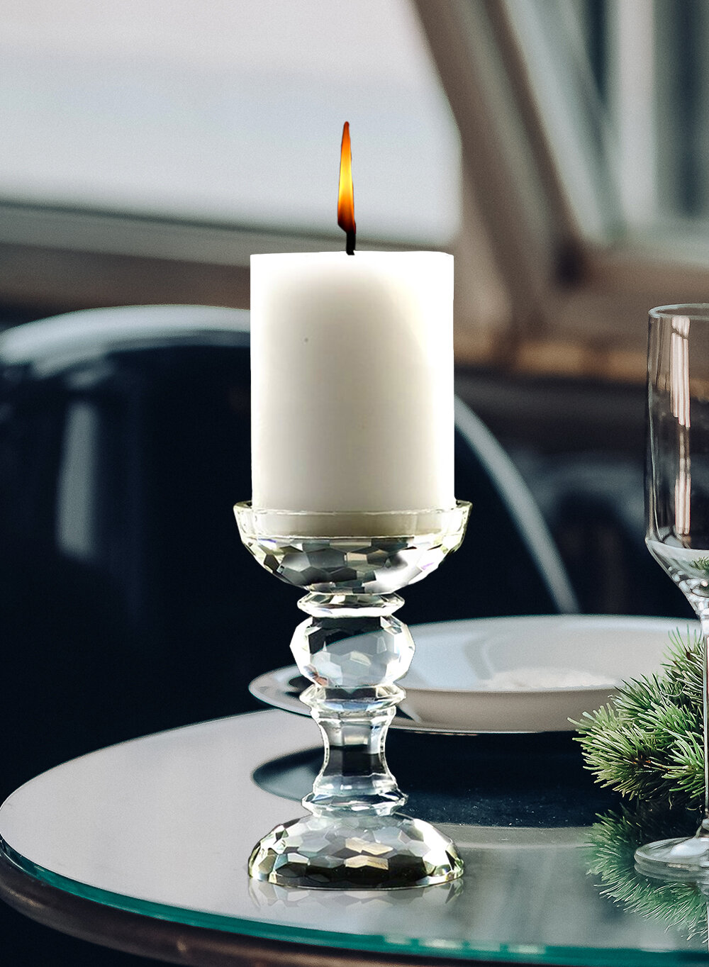 Crystal Votive Candlesticks Candle Holder Wedding Event Banquet Tabletop Decor K 