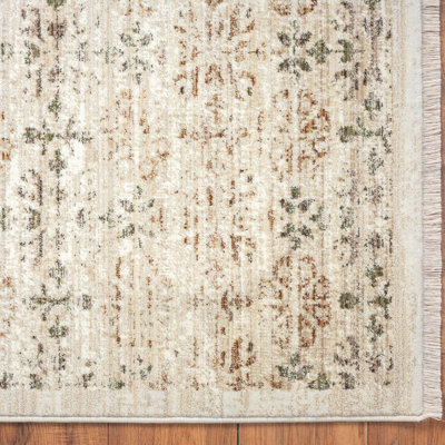Bungalow Rose Evita Performance Ivory Rug | Wayfair