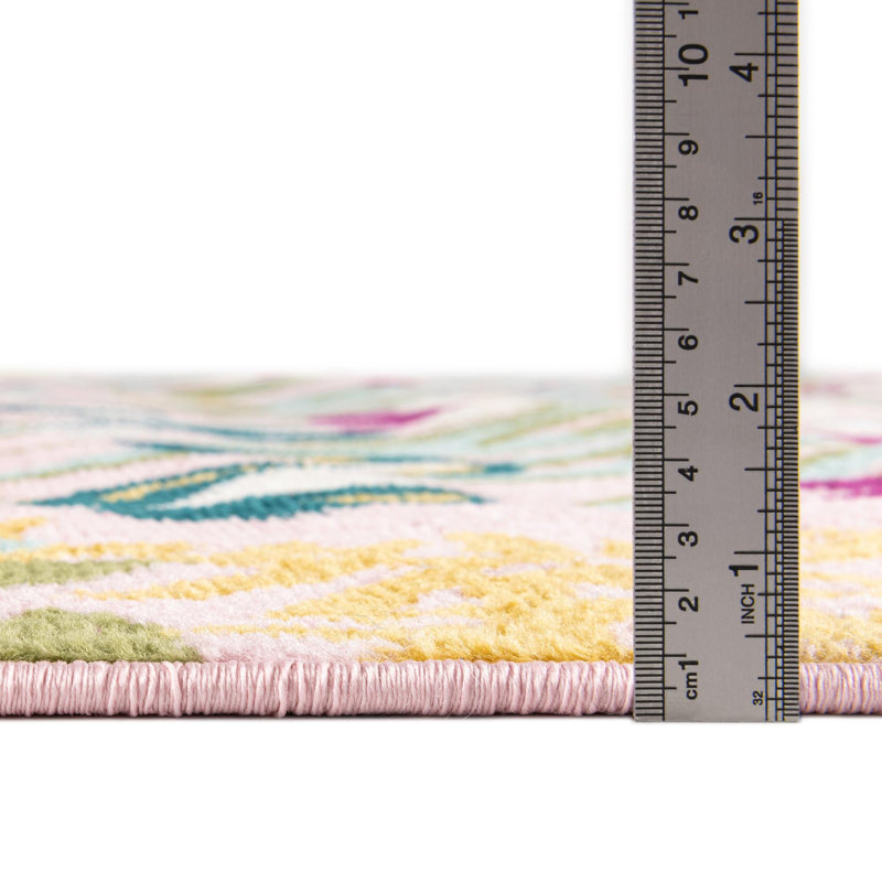 Andover Mills™ Holle Performance Pink Rug & Reviews | Wayfair
