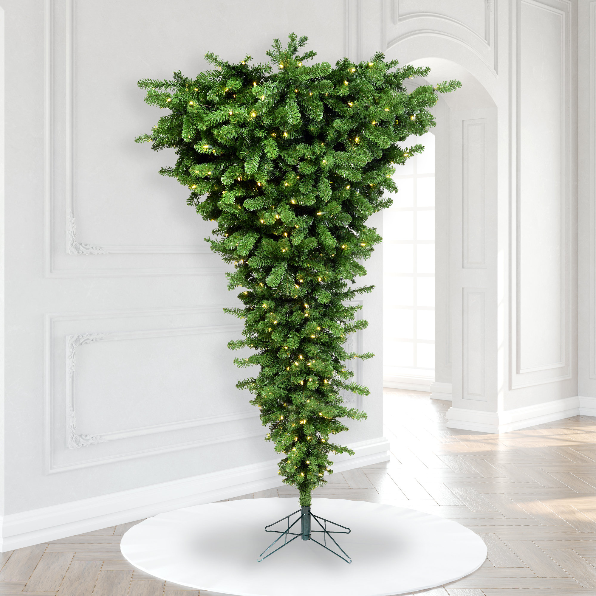 The Holiday Aisle® American Upside Down Artificial Unique Tree