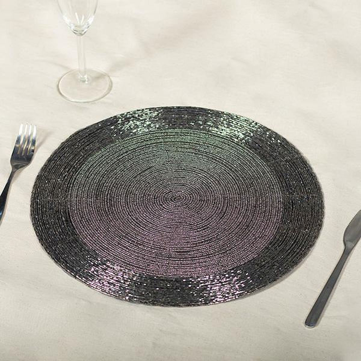 Mercer41 Elajah Striped Round Placemat Wayfair