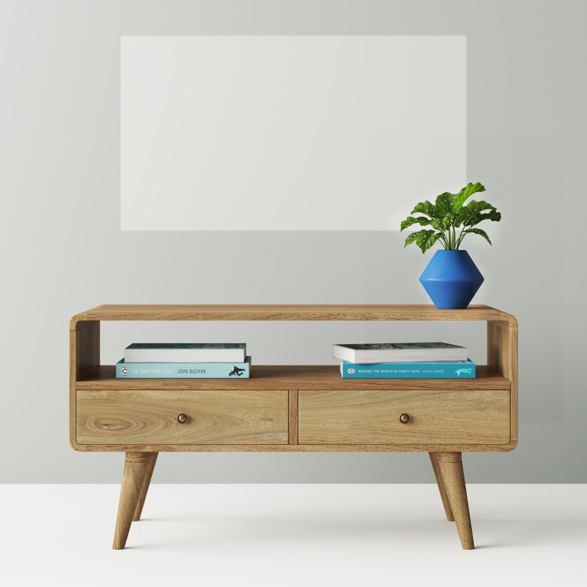 Hashtag Home Jarne Solid Wood TV Stand for TVs up to 40" & Reviews