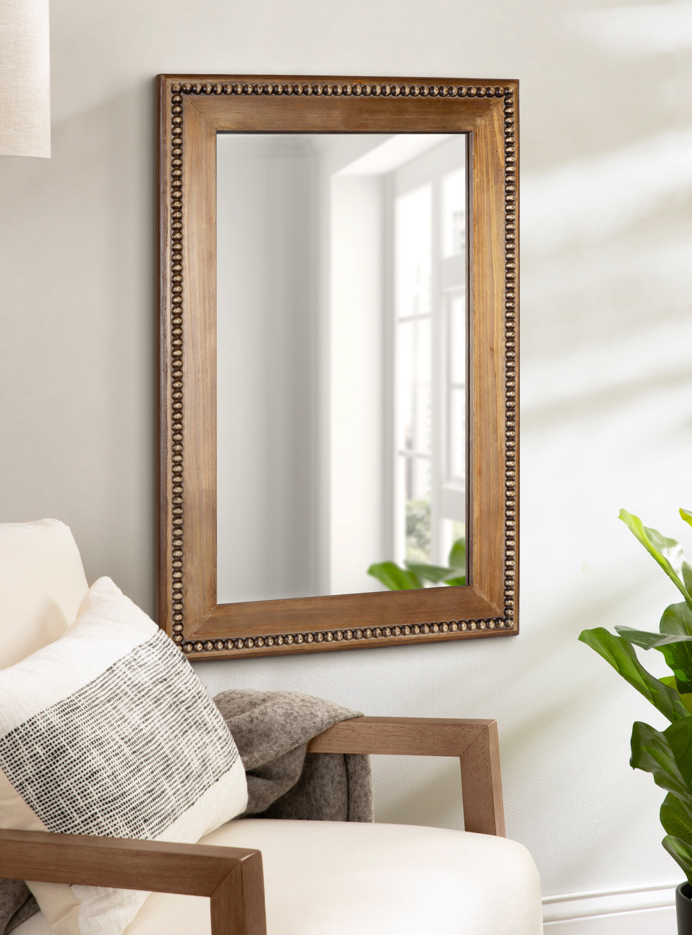 Lark Manor Wamblee Wood Rectangle Framed Wall Mounted Traditional ...