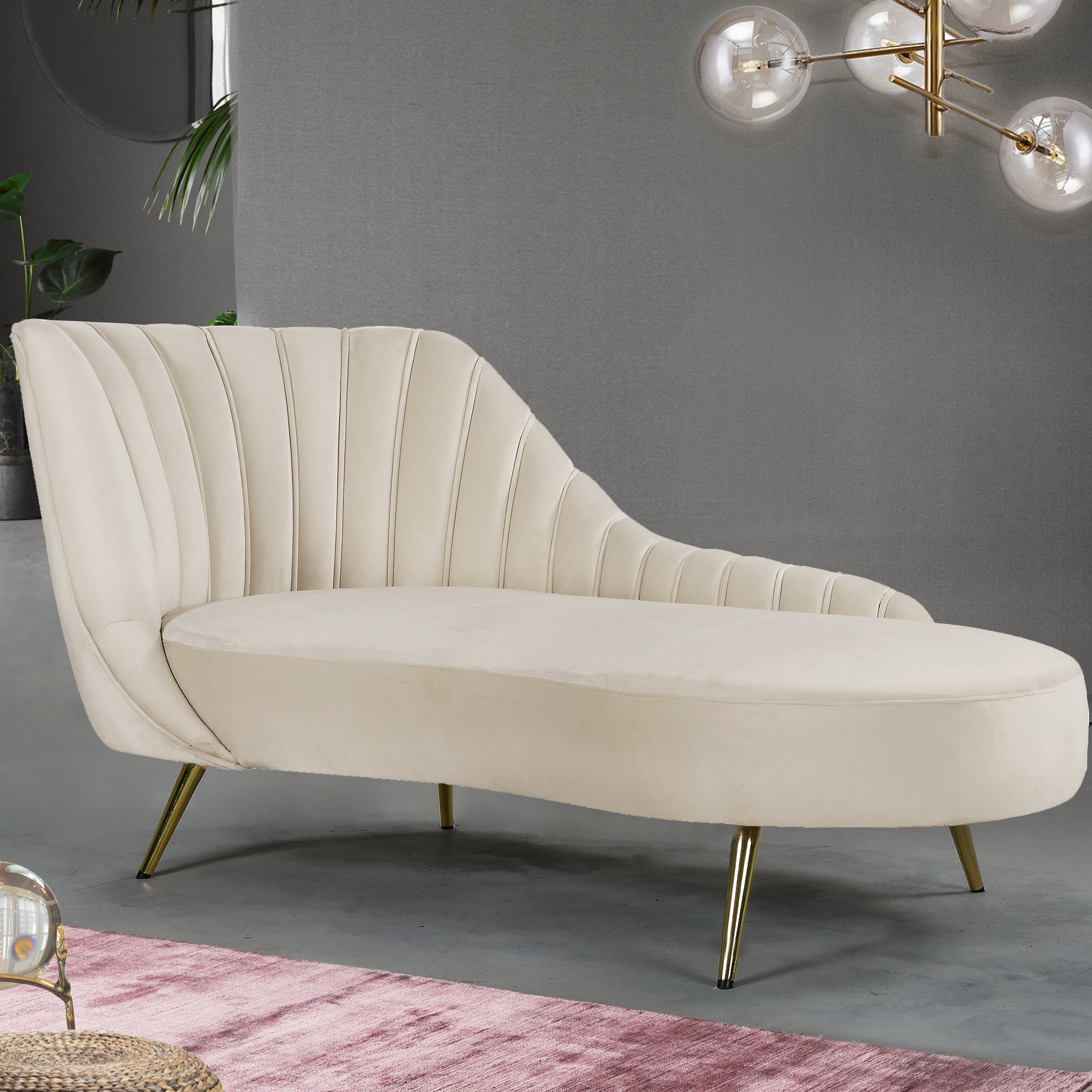 Tiberius Upholstered Chaise Lounge