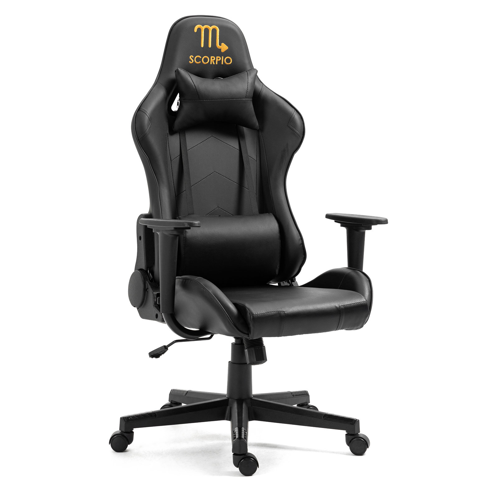 Inbox Zero Gaming Chair With Zodiac Star Sign Poker Crown Reclining Ergonomic Swiveling PC